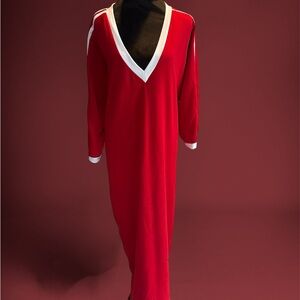 Ashley Stewart Red V-Neck Top